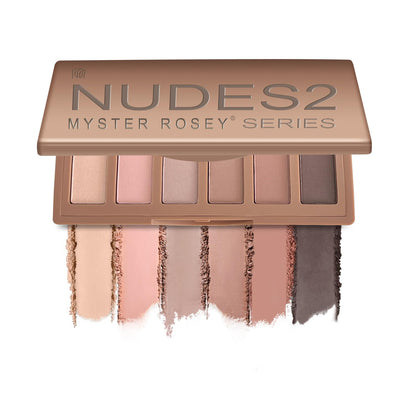 MYSTER ROSEY Nudes 2 Series Mini Eyeshadow Palette, Velvety Matte&Satin Finish, 6 Nude Taupe & Brown Neutral Eye Shadows, Travel Friendly Size, Vegan, Cruelty -free - dailyvitalstore