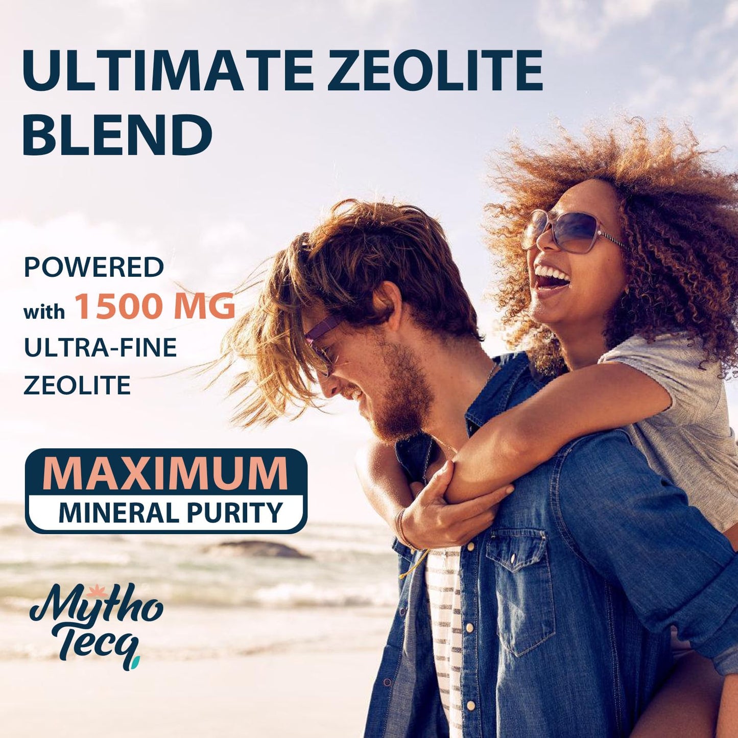 MythoTecq 2300 MG Zeolite Detox Capsules - Activated Charcoal & Bentonite Clay, Highly Absorbable Full Body, Liver & Gut Cleanse - dailyvitalstore
