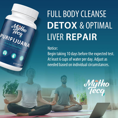 MythoTecq 90,000 MG Detox and Cleanse, Body Detox for Men & Women, Fast Detoxification, Kidney Cleanse & Repair, Natural Herbal Premium - dailyvitalstore
