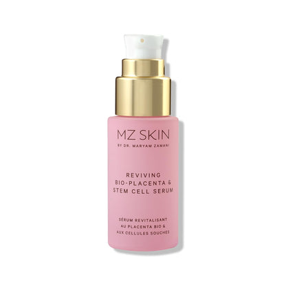 MZ SKIN Reviving Bio-Placenta & Stem Cell Serum, Night Treatment for Powerful Rejuvenation, With Peptides, Squalane & Hyaluronic Acid, Perfect For Anti-Aging, Wrinkles & Fine Lines, 1.01 fl oz - dailyvitalstore