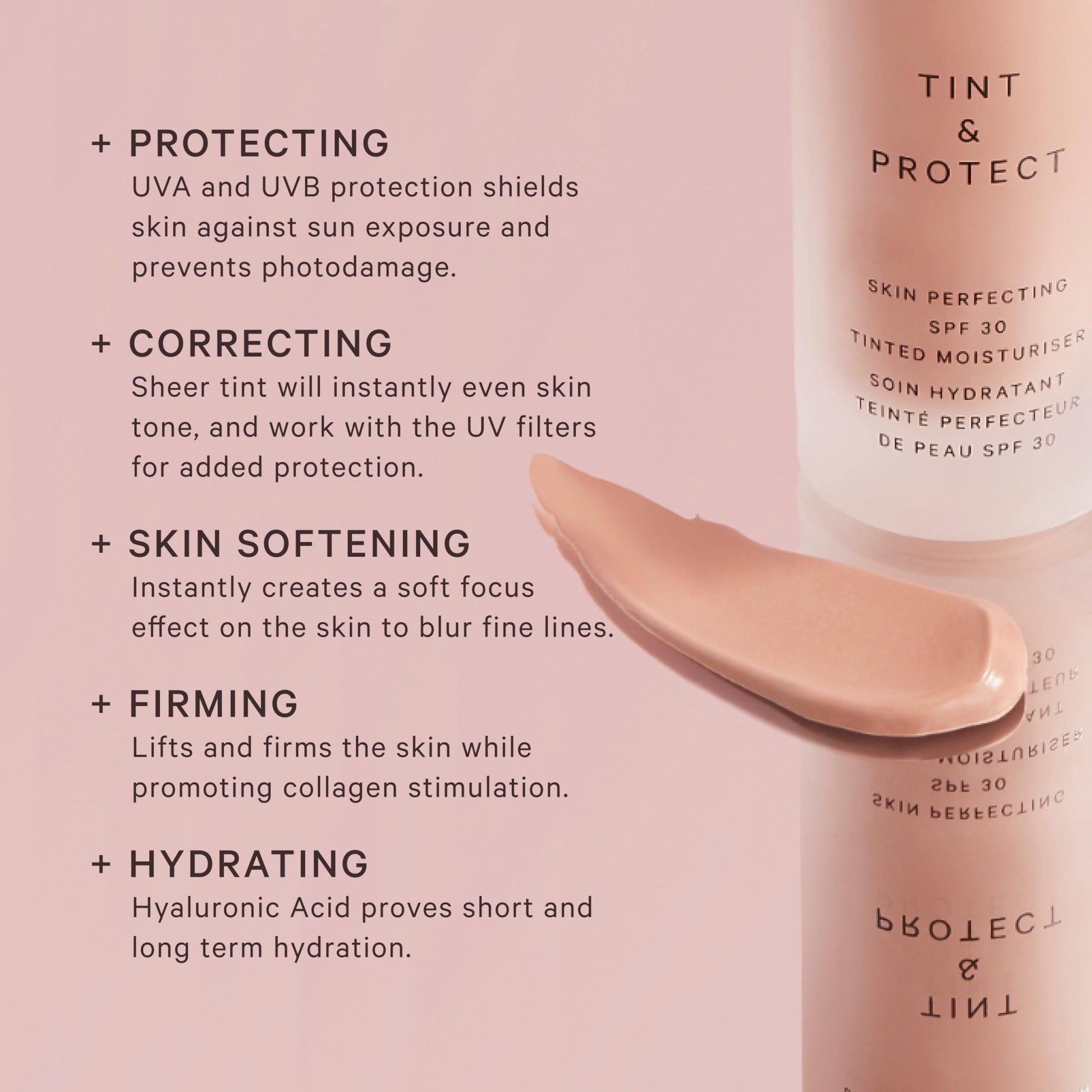 MZ SKIN Tint & Protect Skin Perfecting SPF 30 Tinted Moisturiser 1.01 fl oz | Broad Spectrum UVA/UVB | With Hyaluronic Acid, Kahai Nut Oil & Vitamin C - dailyvitalstore