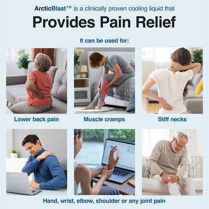 N Labs Arctic Blast Premium Topical Pain Relief Drops – Fast Absorbing DMSO, Menthol & Camphor for Back, Knee, Shoulder, Joint & Muscle Pain – Cooling Rub Formula – Made in USA – 1 fl oz - dailyvitalstore
