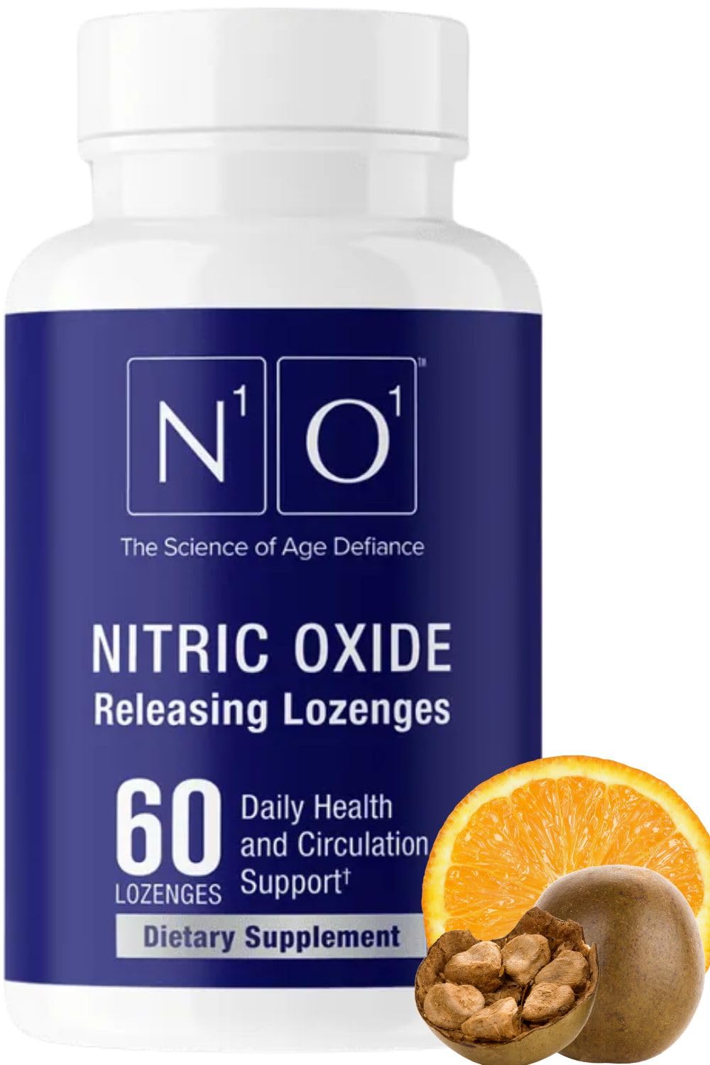 N1O1 Nitric Oxide Lozenges - 60 Count - Nitric Oxide Supplement for Heart Health, Circulation, Energy, Blood Flow, Oxygenation, Healthy Blood Pressure - dailyvitalstore
