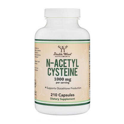 NAC Supplement (N-Acetyl Cysteine) - 99%+ Purity Tested - (1,000mg Per Serving 500mg Per Cap, 210 Capsules) (Third Party Tested) with Odor Masking Technology - dailyvitalstore