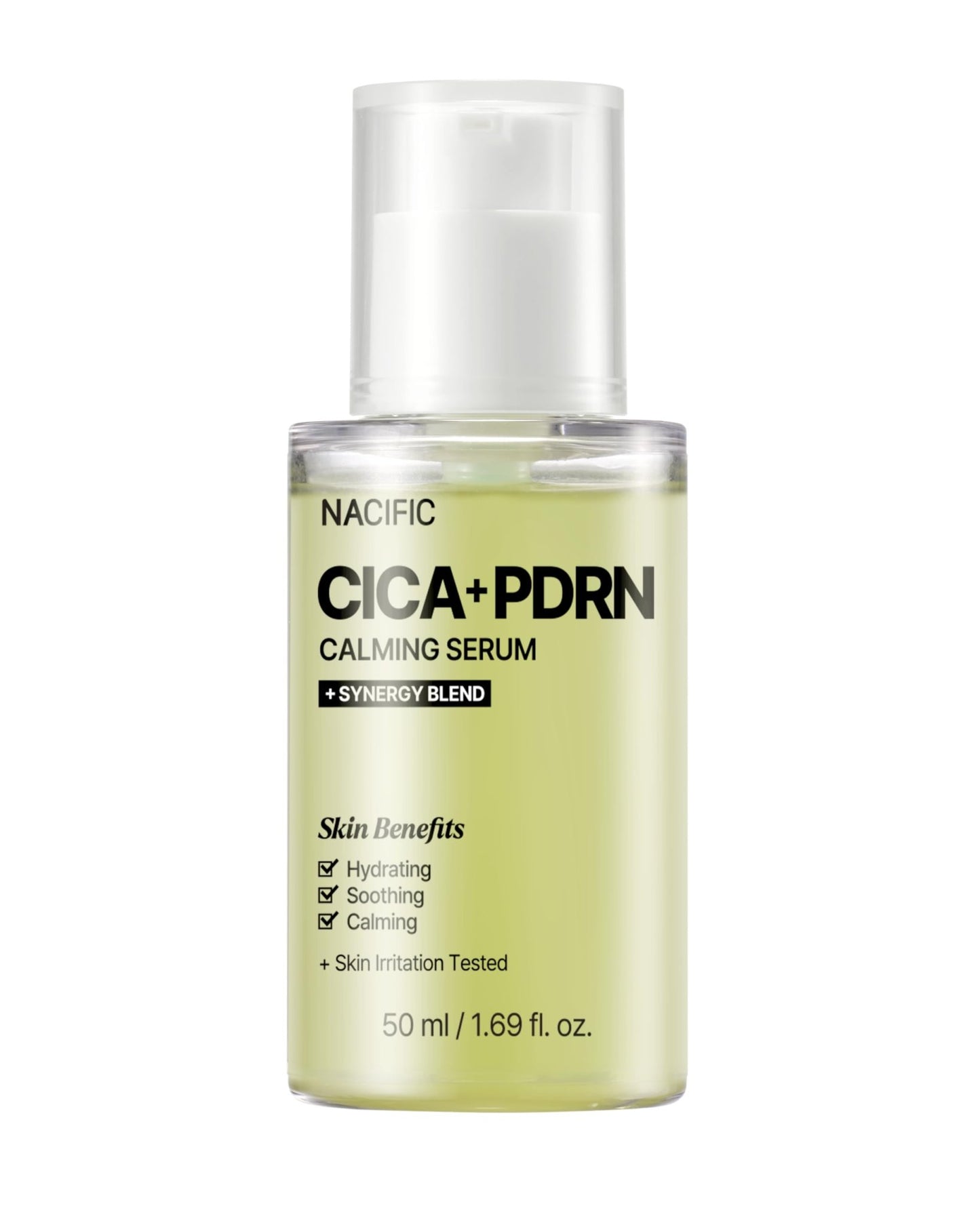 NACIFIC Cica PDRN Centella Serum (Centella Ampoule) 1.69 fl oz / 50ml, Korean Serum for Sensitive Skin, Calming & Hydrating - dailyvitalstore