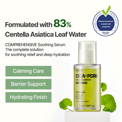 NACIFIC Cica PDRN Centella Serum (Centella Ampoule) 1.69 fl oz / 50ml, Korean Serum for Sensitive Skin, Calming & Hydrating - dailyvitalstore