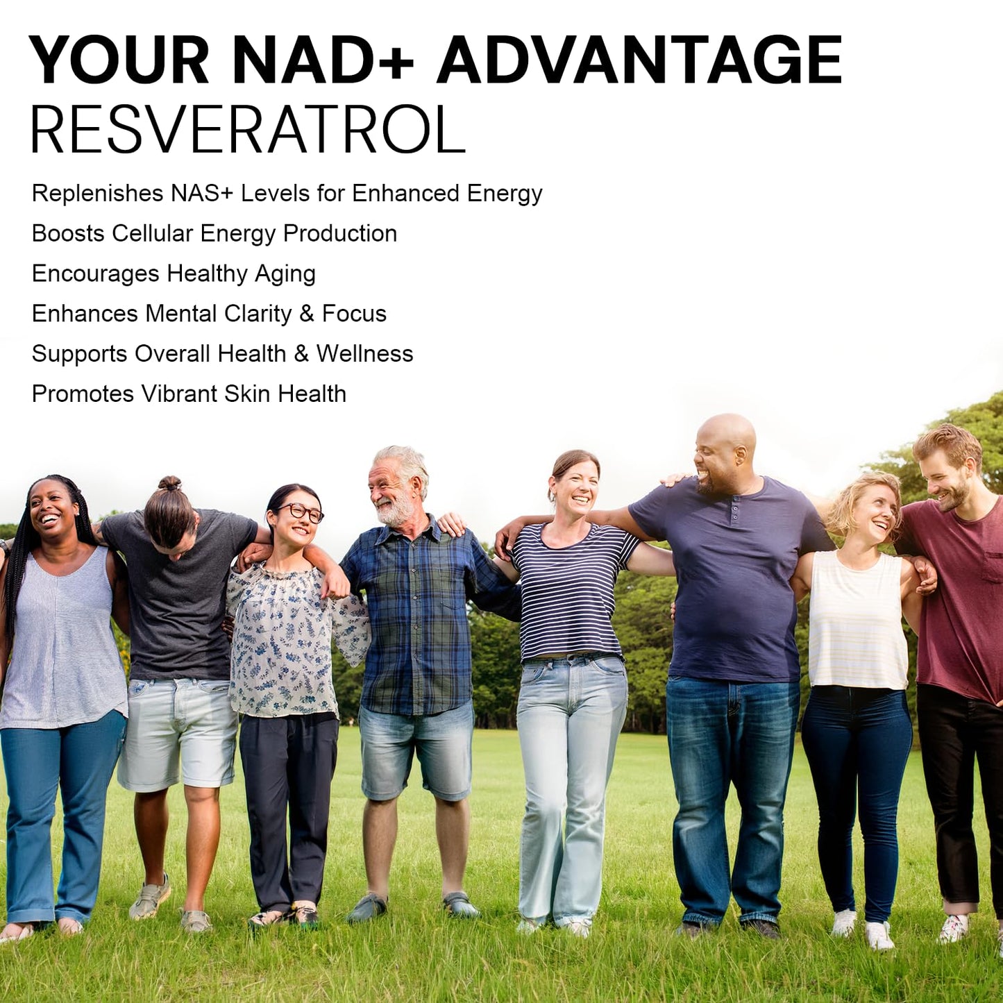 NAD+ Resveratrol Supplement with Quercetin – NMN Alternative for Cellular Energy Support, Focus & Healthy Aging – High Potency 500mg NAD+ Formula, Vegan, Non-GMO, Gluten-Free, Made in USA, 60 Capsules - dailyvitalstore