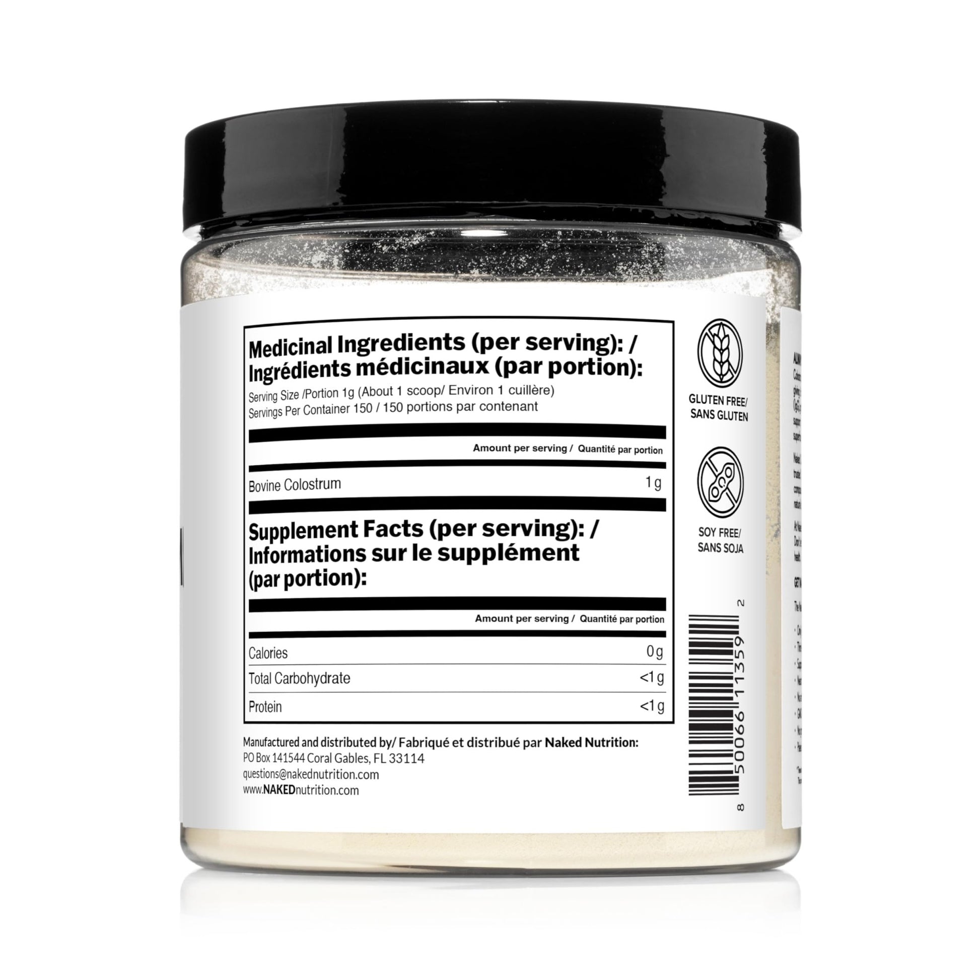 NAKED Colostrum Powder – 100% Grass-Fed Bovine Colostrum Supplement from US Farms | Tested at 20%+ IgG | Gut Health, Immunit - dailyvitalstore