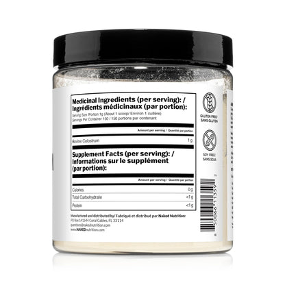 NAKED Colostrum Powder – 100% Grass-Fed Bovine Colostrum Supplement from US Farms | Tested at 20%+ IgG | Gut Health, Immunity, Recovery & Skin Support - 150 Servings - dailyvitalstore