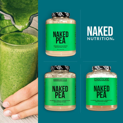 NAKED Pea - 5LB 100% Pea Protein Powder from North American Farms - Unflavored Vegan Pea Protein Isolate - NSF Certified, Plant Protein Powder, Easy to Digest - 76 Servings - dailyvitalstore
