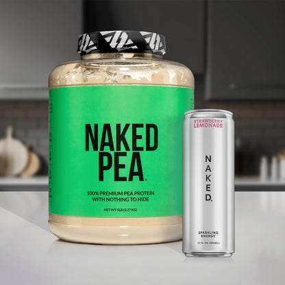 NAKED Pea - 5LB 100% Pea Protein Powder from North American Farms - Unflavored Vegan Pea Protein Isolate - NSF Certified, Plant Protein Powder, Easy to Digest - 76 Servings - dailyvitalstore