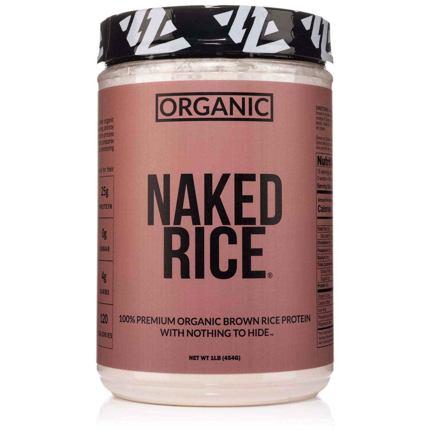 NAKED Rice 1Lb - Organic Brown Rice Protein Powder - Vegan Protein Powder, GMO Free, Gluten Free & Soy Free. Plant-Based Protein, - dailyvitalstore