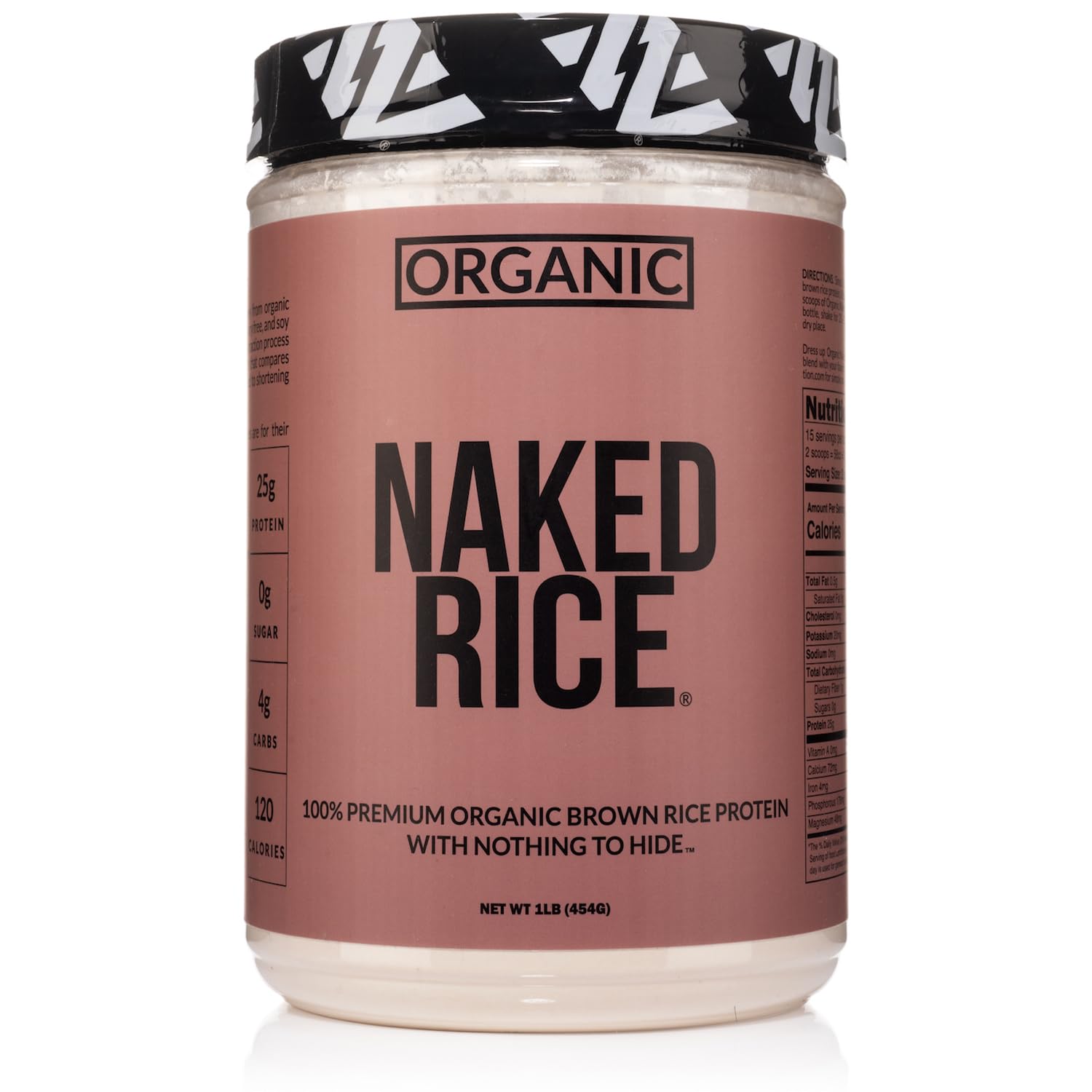 NAKED Rice 1Lb - Organic Brown Rice Protein Powder - Vegan Protein Powder, GMO Free, Gluten Free & Soy Free. Plant-Based Protein, - dailyvitalstore