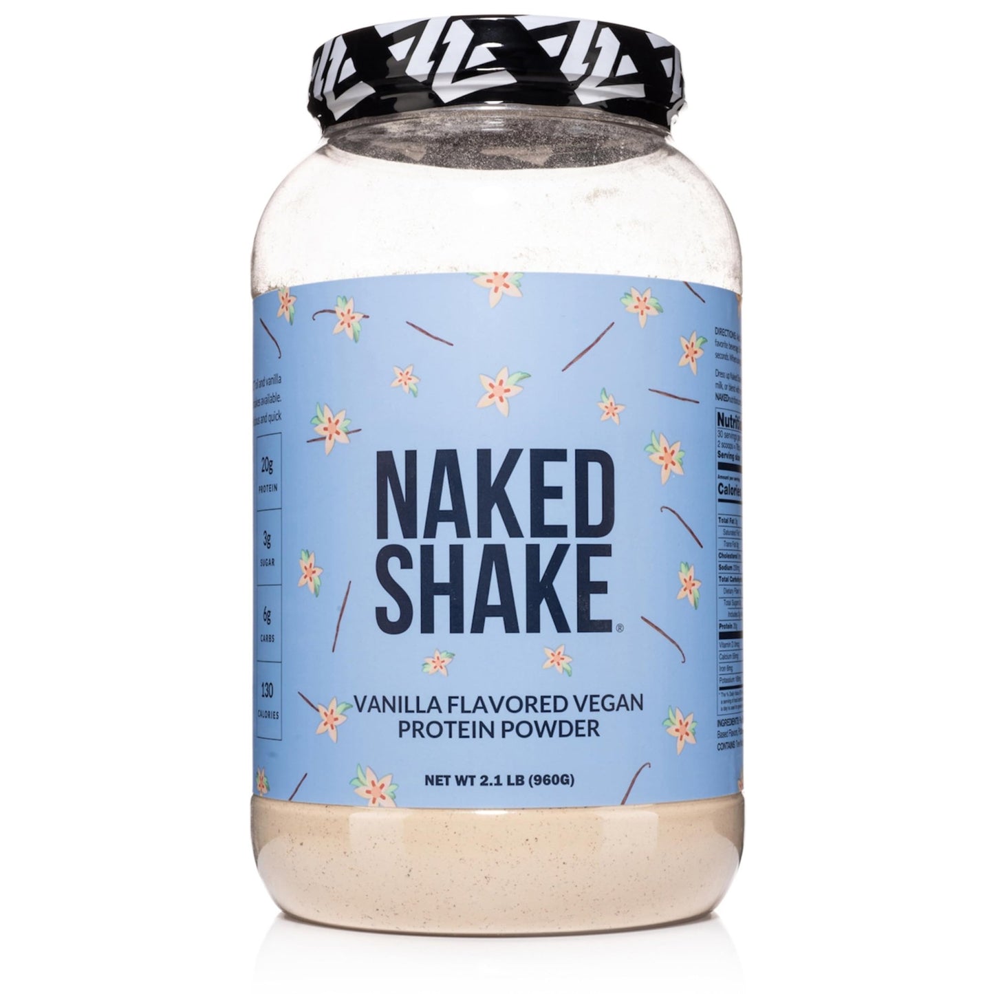 NAKED Shake - Vanilla Protein Powder - Plant Based Protein Shake with Mct Oil, NSF Certified, Gluten-Free, Soy-Free, No Gmos Or Artificial Sweeteners - 30 Servings - dailyvitalstore
