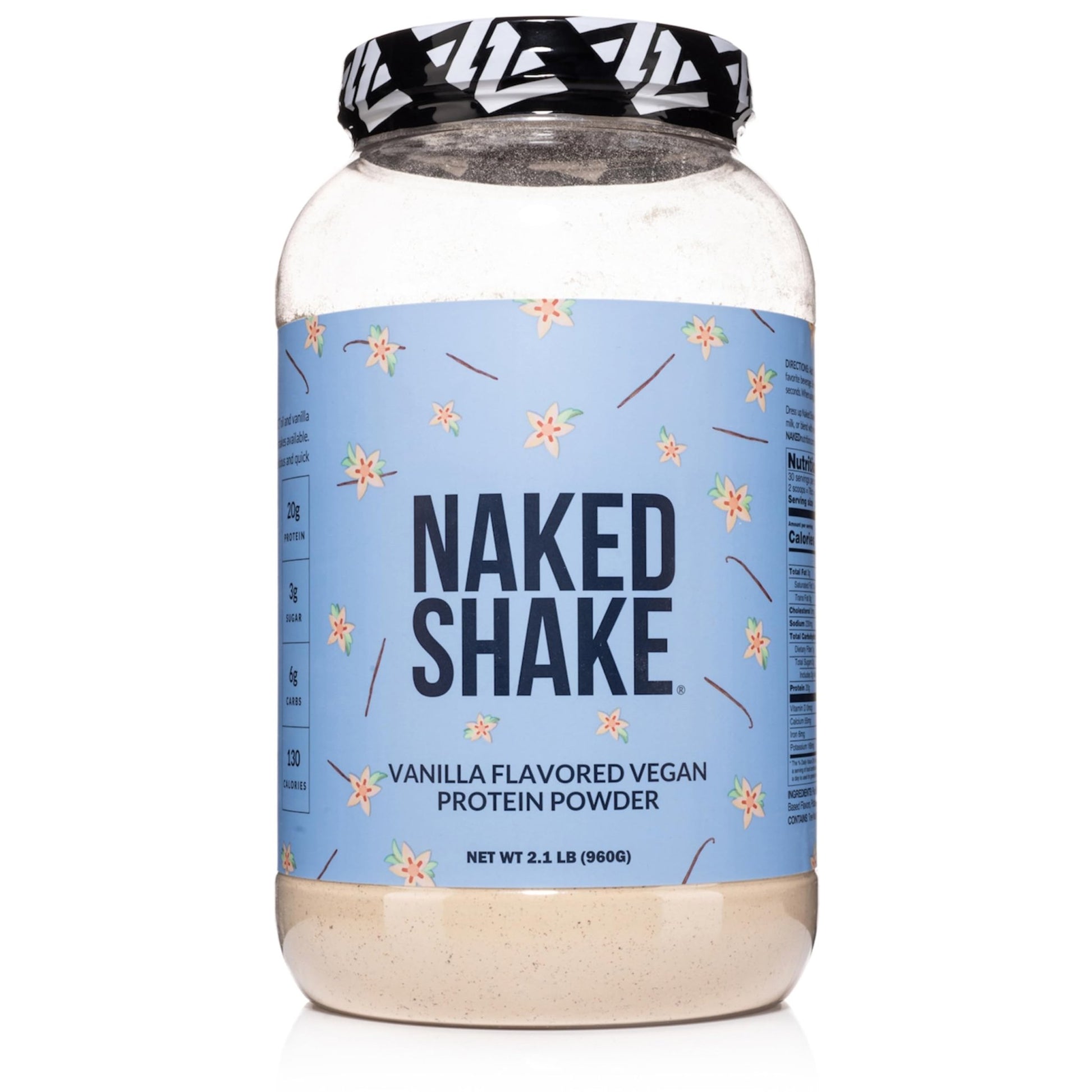 NAKED Shake - Vanilla Protein Powder - Plant Based Protein Shake with Mct Oil, NSF Certified, Gluten-Free, Soy-Free, No Gmos Or Artificial Sweeteners - 30 Servings - dailyvitalstore