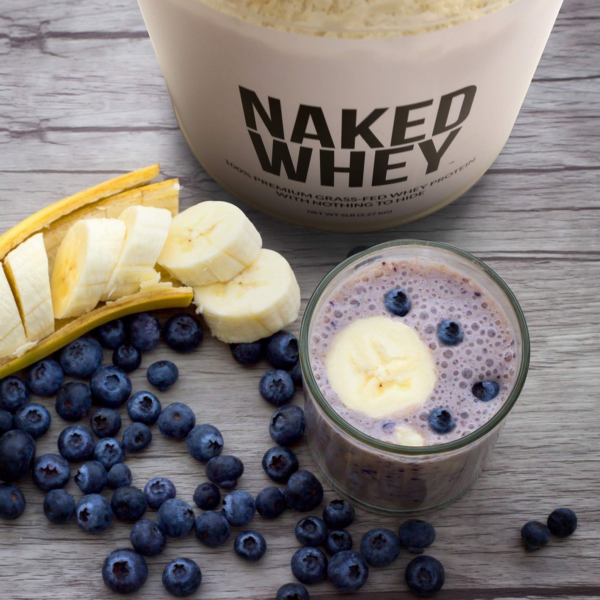 NAKED Whey 1Lb - Only 1 Ingredient, Grass Fed Whey Protein Powder, NSF Certified, Undenatured, No Gmos, No Soy, Gluten Free - dailyvitalstore