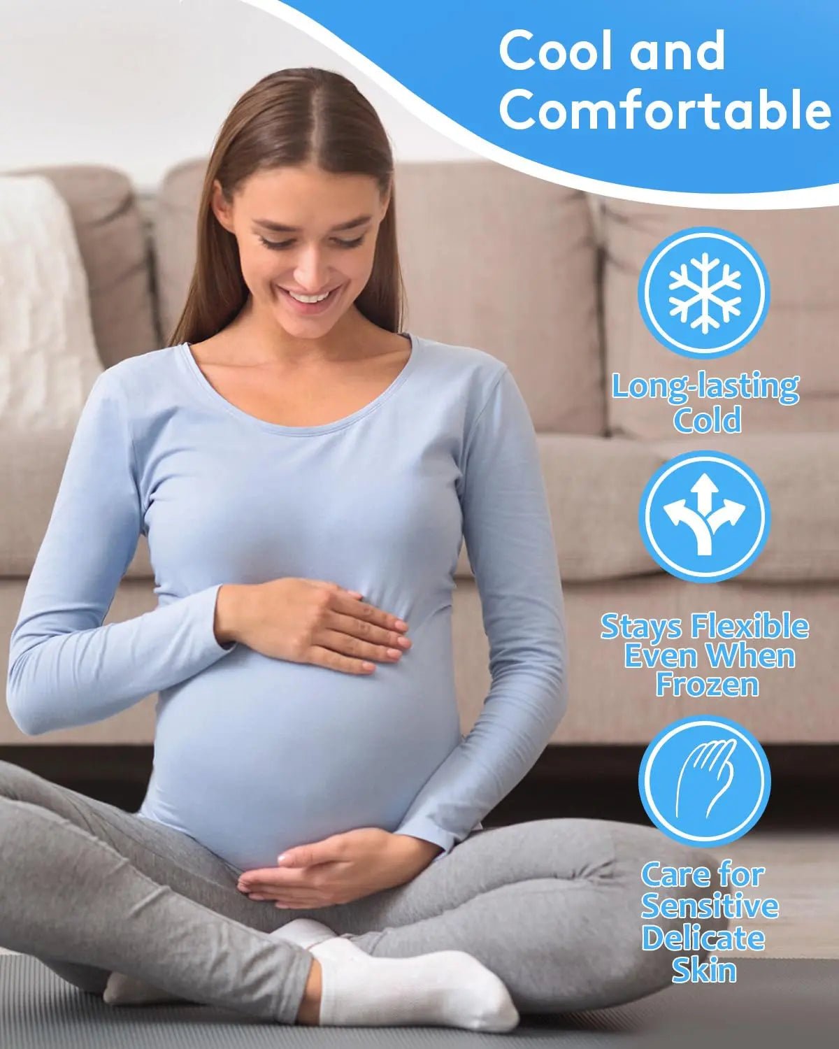 nalax Hemorrhoid Ice Pack 2 Pack – Ultra-Soft Reusable Cooling Gel Pads for Fast Relief, FSA-HSA Eligible Cold Therapy for Hemorrhoid Sufferers & Postpartum Moms, Includes 2 Storage Cases - dailyvitalstore
