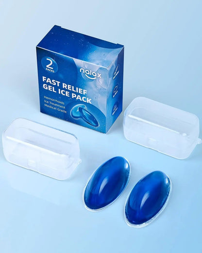 nalax Hemorrhoid Ice Pack 2 Pack – Ultra-Soft Reusable Cooling Gel Pads for Fast Relief, FSA-HSA Eligible Cold Therapy for Hemorrhoid Sufferers & Postpartum Moms, Includes 2 Storage Cases - dailyvitalstore
