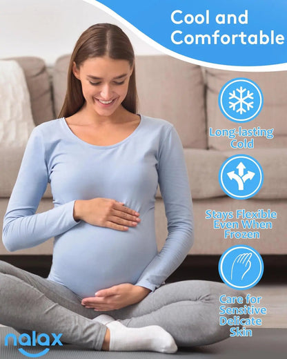 nalax Hemorrhoid Treatment Ice Pack for Fast Relief, FSA-HSA Eligible Cooling Gel Pads, Ultra-Soft, No Mess, Home Use for Hemorrhoid Sufferers & New Moms with Hemorrhoids, Includes 2 Storage Cases - dailyvitalstore