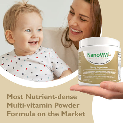 NanoVM t/f, Dietary Supplement for Tube Feeding, Allergen-Free Kids Multivitamin, Unflavored Vitamin Powder with 14 Vitamins & 13 Minerals, Low-Carb Kids Vitamins, 275g - Solace Nutrition - dailyvitalstore