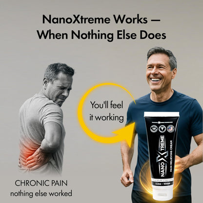 NANOXTREME Pain Relief Cream – Fast-Acting Topical for Muscle, Joint & Nerve Deep-Absorbing, Long-Lasting Formula with Natural Ingredients – Cooling Sensation – 3.3oz Tube – Made in USA - dailyvitalstore