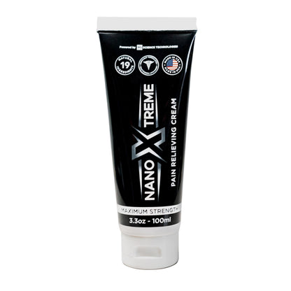 NANOXTREME Pain Relief Cream – Fast-Acting Topical for Muscle, Joint & Nerve Deep-Absorbing, Long-Lasting Formula with Natural Ingredients – Cooling Sensation – 3.3oz Tube – Made in USA - dailyvitalstore