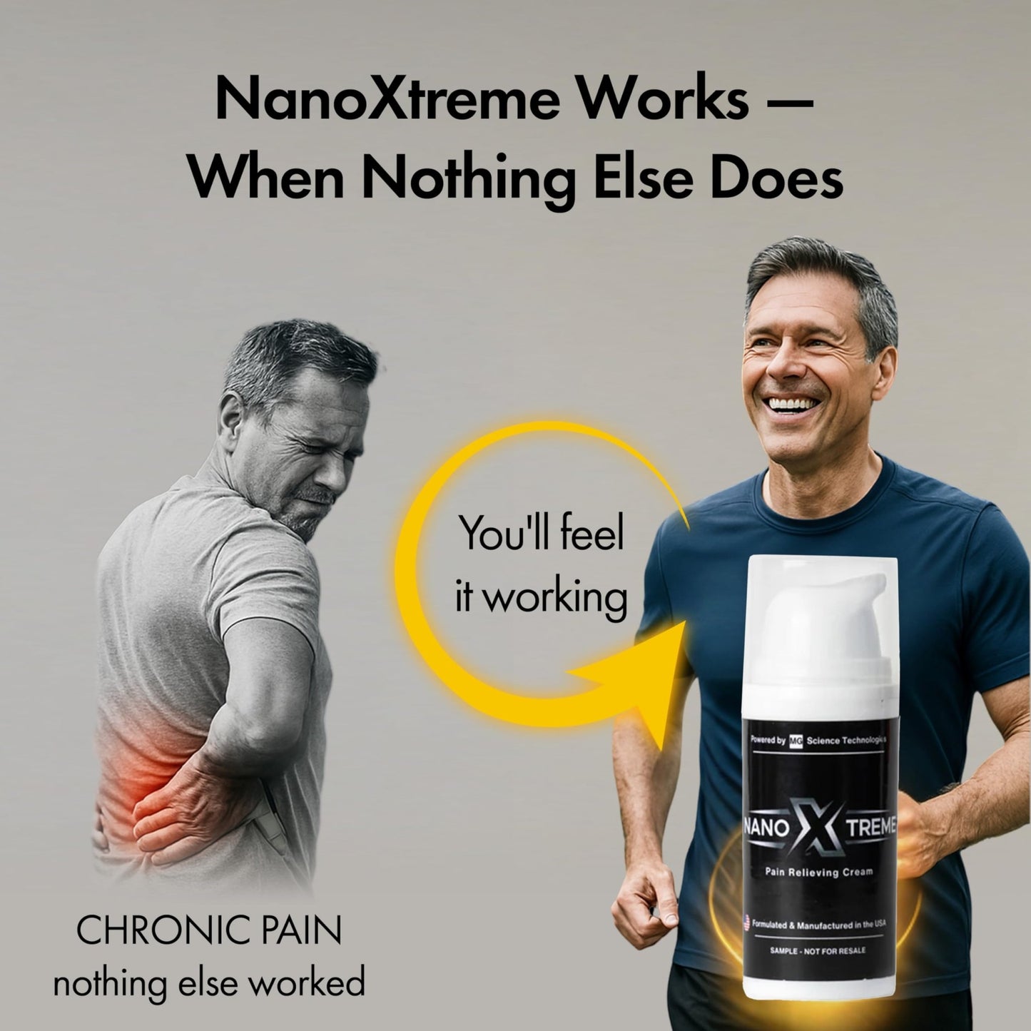 NANOXTREME Pain Relief Cream – Fast-Acting Topical for Muscle, Joint & Nerve Discomfort – Deep-Absorbing, Long-Lasting Formula with Natural Ingredients – Cooling Sensation – 1 oz Size – Made in USA - dailyvitalstore