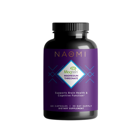 NAOMI Magnesium L-Threonate with 2,000mg Patented Magtein®, High Absorption Elemental Magnesium, Memory Supplement - Brain Health, Focus, Nerve Support, Heart Health, Natural Sleep Aid, 60 Veggie Caps - dailyvitalstore