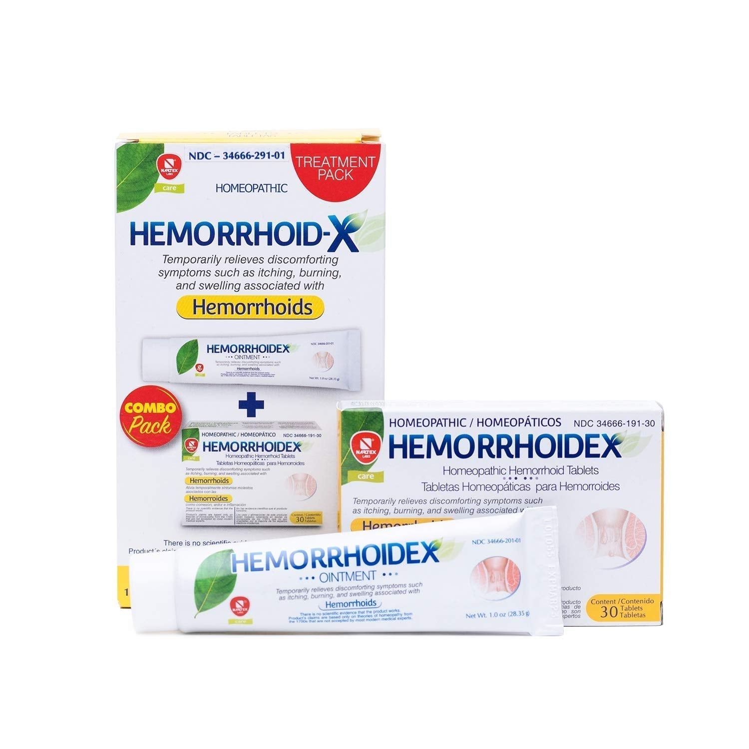 Nartex Hemorrhoid X Treatment Combo Pack 1 Tube & 30 Tablets - dailyvitalstore