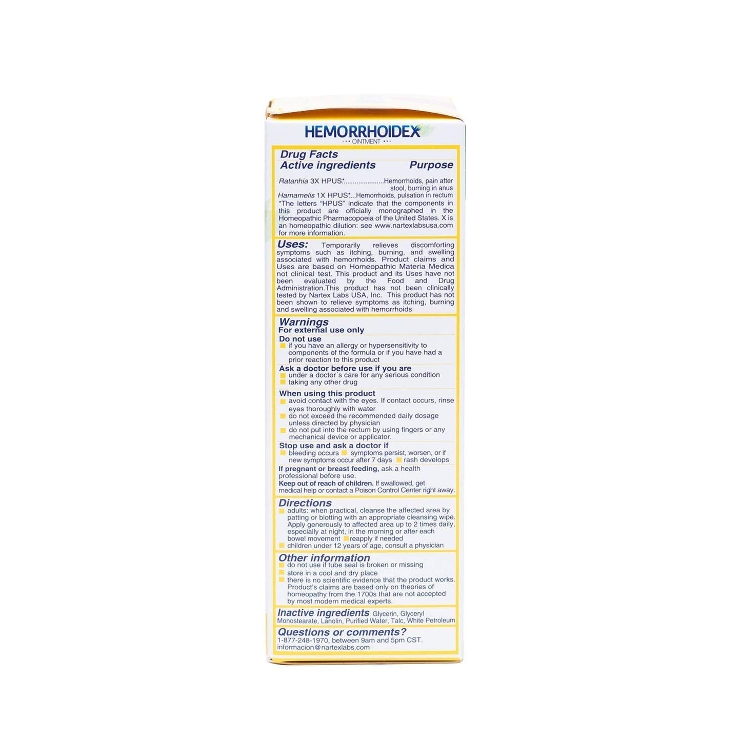 Nartex Hemorrhoid X Treatment Combo Pack 1 Tube & 30 Tablets - dailyvitalstore