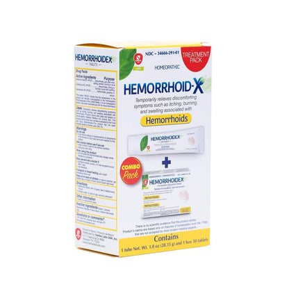 Nartex Hemorrhoid X Treatment Combo Pack 1 Tube & 30 Tablets - dailyvitalstore