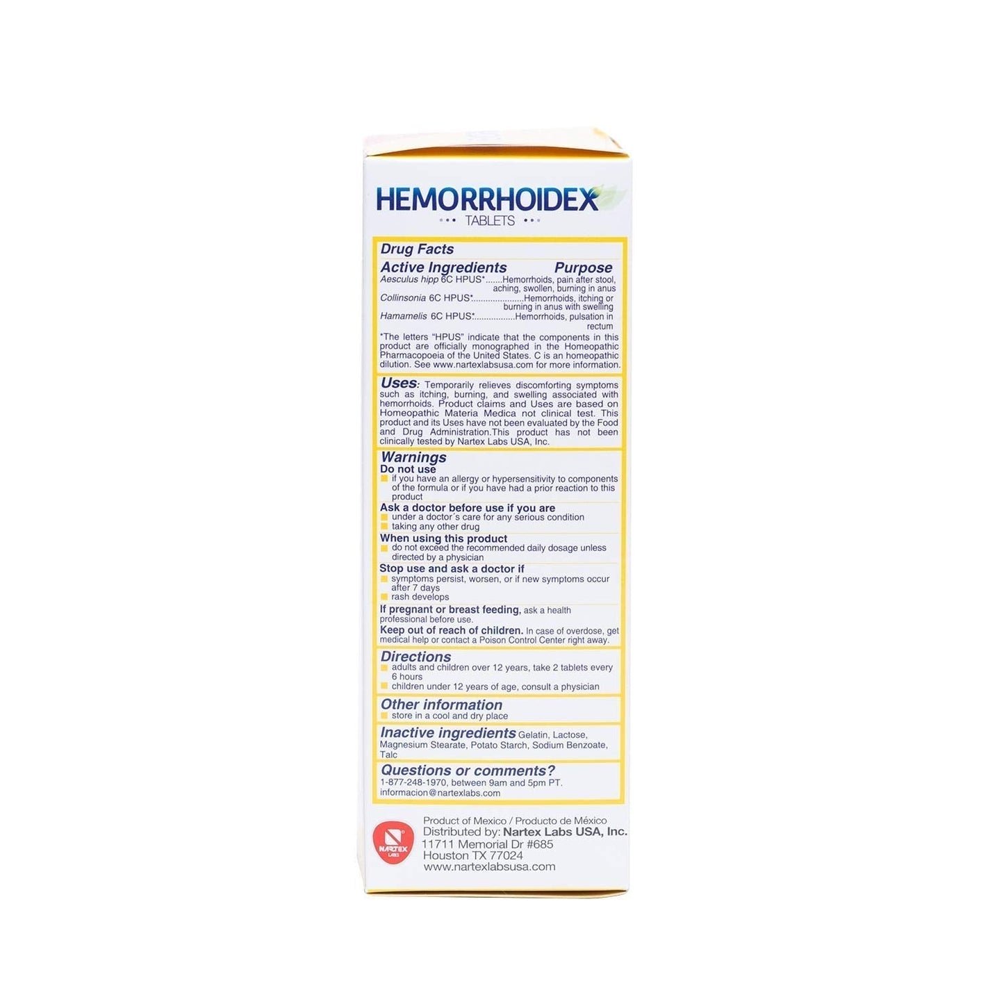Nartex Hemorrhoid X Treatment Combo Pack 1 Tube & 30 Tablets - dailyvitalstore