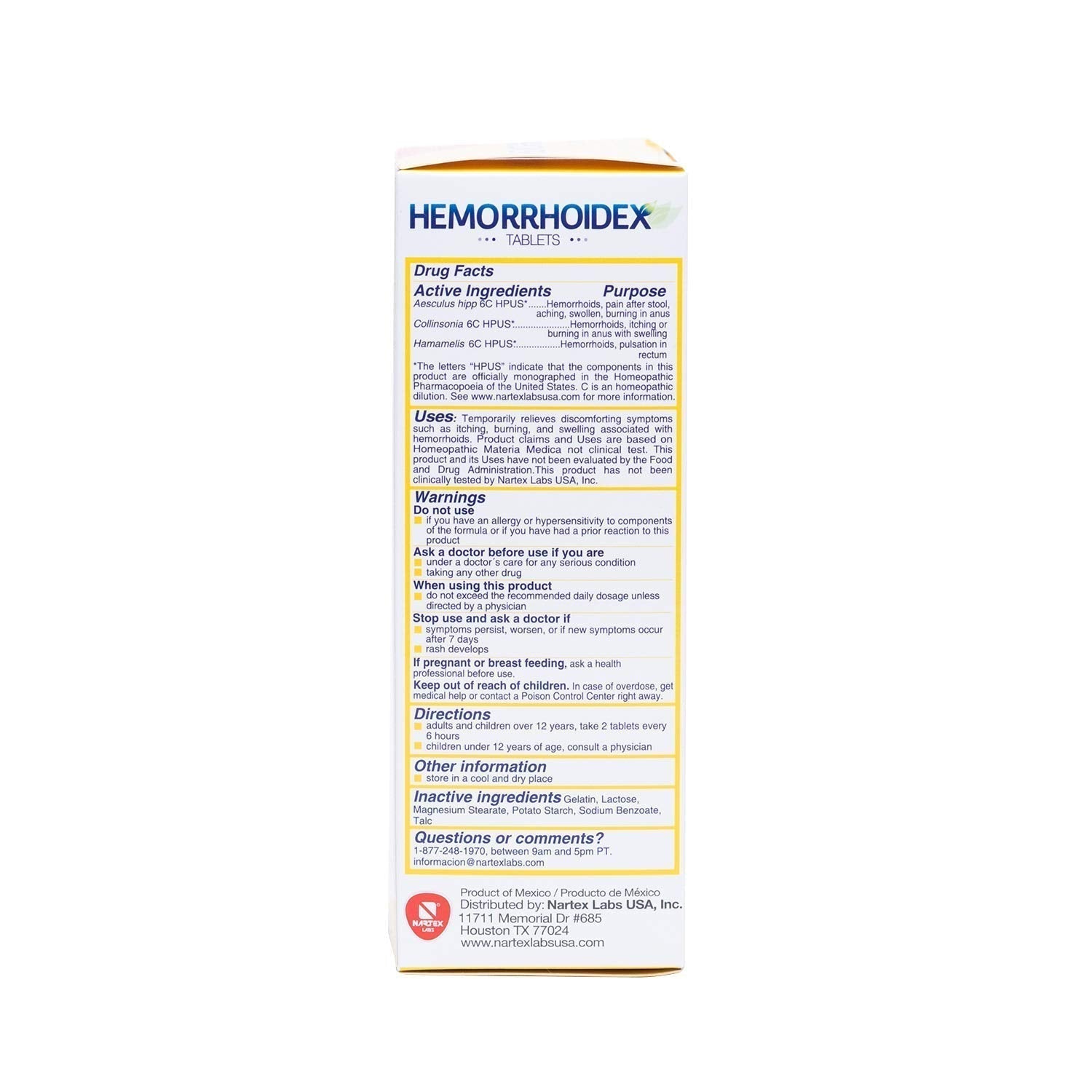 Nartex Hemorrhoid X Treatment Combo Pack 1 Tube & 30 Tablets - dailyvitalstore