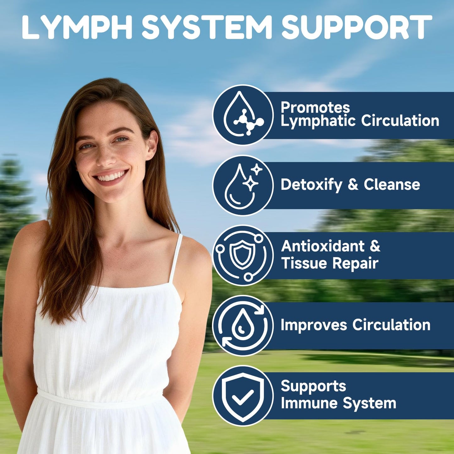 NaSeny Lymphatic Drainage Drops, 9 IN1 Lymphatic Drainage Supplements for Detox & Cleanse, Immune System Support with Echinacea, Elderberry, Dandelion, Arctium Lappa, 2 FL OZ - dailyvitalstore