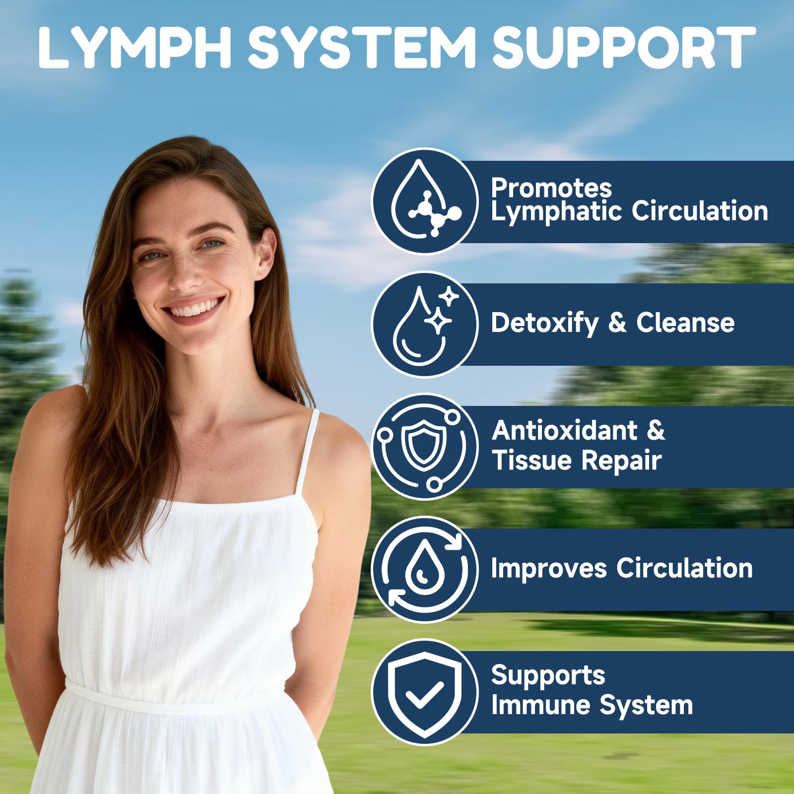 NaSeny Lymphatic Drainage Drops, 9 IN1 Lymphatic Drainage Supplements for Detox & Cleanse, Immune System Support with Echinacea, Elderberry, Dandelion, Arctium Lappa, 2 FL OZ - dailyvitalstore
