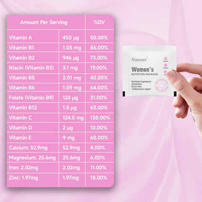 Natener 6 in 1 Women Vaginal Probiotics, 80B CFU Lactobacillus + 800mg Omega-3 + 250mg NAD+ + 179.5mg Vitamin C Promote Healthy Vaginal Odor & Vaginal Flora - dailyvitalstore