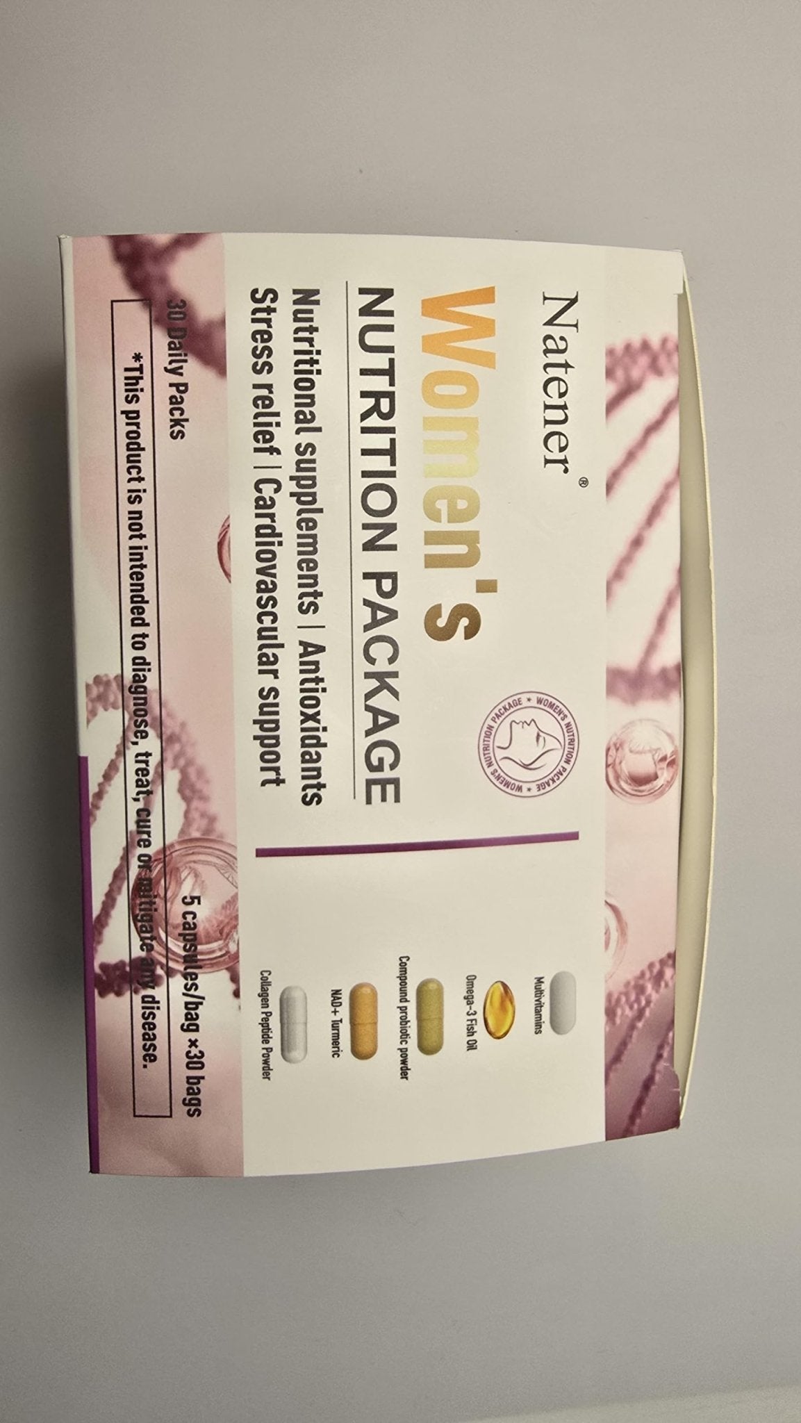 Natener 6 in 1 Women Vaginal Probiotics, 80B CFU Lactobacillus + 800mg Omega-3 + 250mg NAD+ + 179.5mg Vitamin C Promote Healthy Vaginal Odor & Vaginal Flora - dailyvitalstore