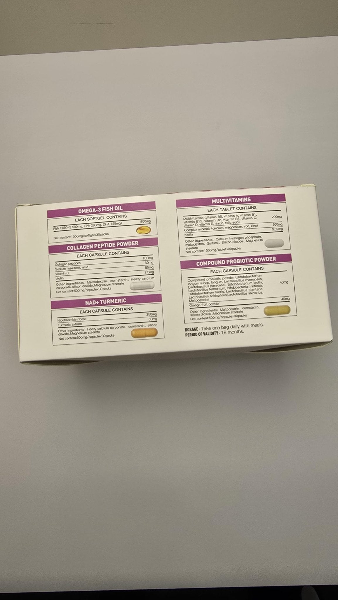 Natener 6 in 1 Women Vaginal Probiotics, 80B CFU Lactobacillus + 800mg Omega-3 + 250mg NAD+ + 179.5mg Vitamin C Promote Healthy Vaginal Odor & Vaginal Flora - dailyvitalstore