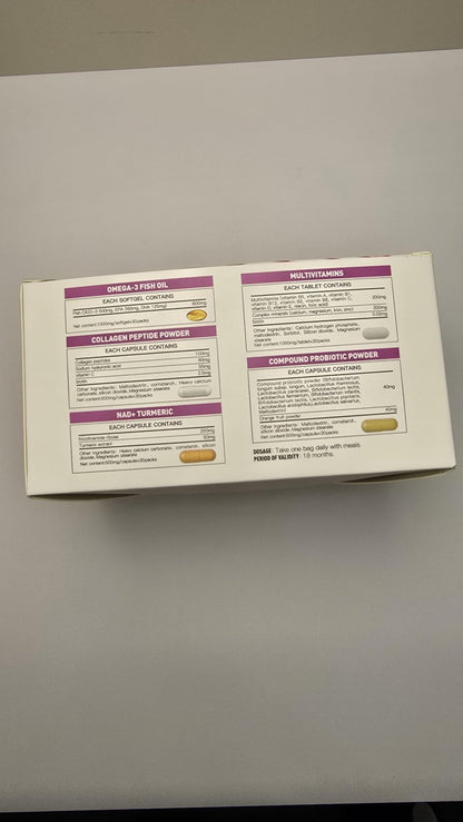 Natener 6 in 1 Women Vaginal Probiotics, 80B CFU Lactobacillus + 800mg Omega-3 + 250mg NAD+ + 179.5mg Vitamin C Promote Healthy Vaginal Odor & Vaginal Flora - dailyvitalstore