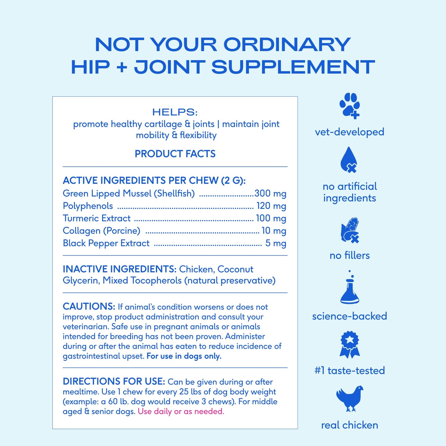 Native Pet Inflammatory Care - Pain Relief for Dogs - Green-Lipped Mussel, Turmeric & Collagen for Dogs - Hip and Joint Supplement Supports Healthy Inflammatory Response & Joint Comfort - 60 Chews - dailyvitalstore