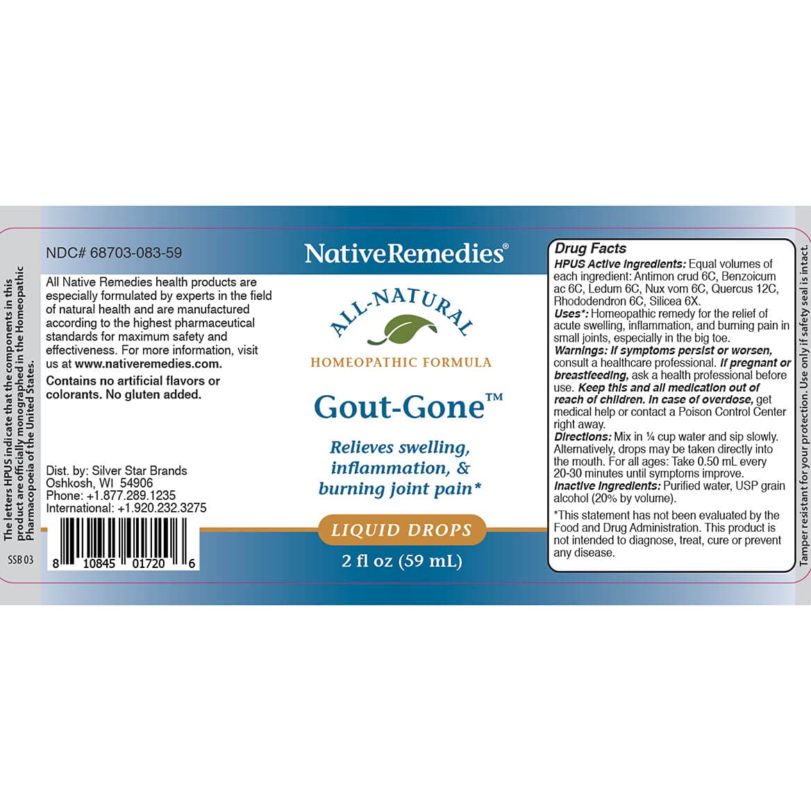 Native Remedies Gout-Gone 2 Pack - dailyvitalstore