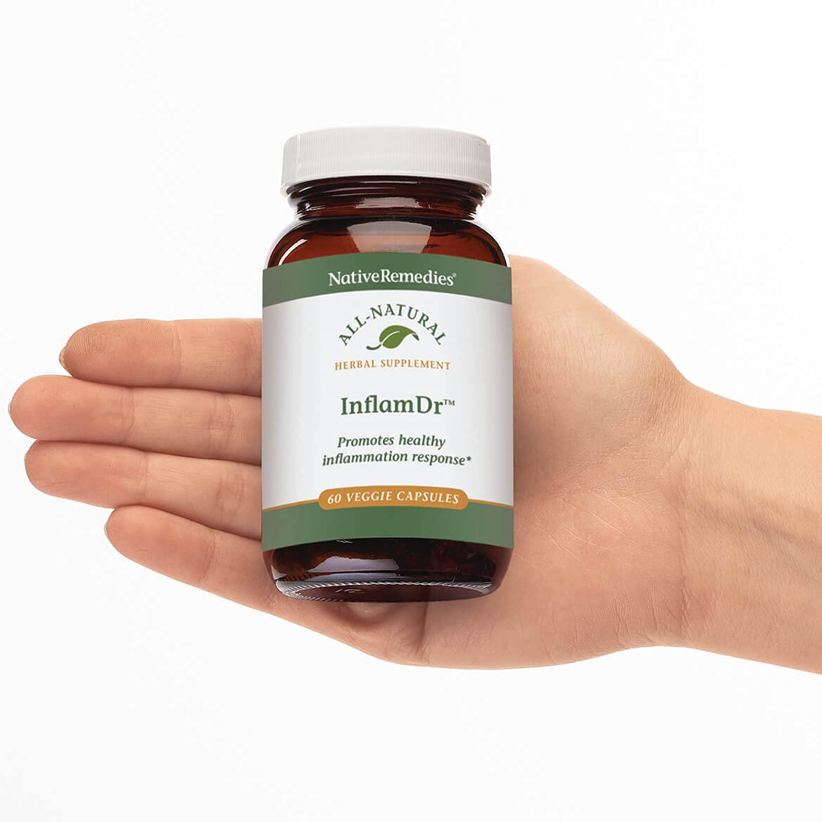 Native Remedies Inflam Dr. - All Natural Herbal Supplement Promotes Healthy Inflammation Response - Helps Fight Oxidative Stress to Cells - 60 Veggie Caps - dailyvitalstore