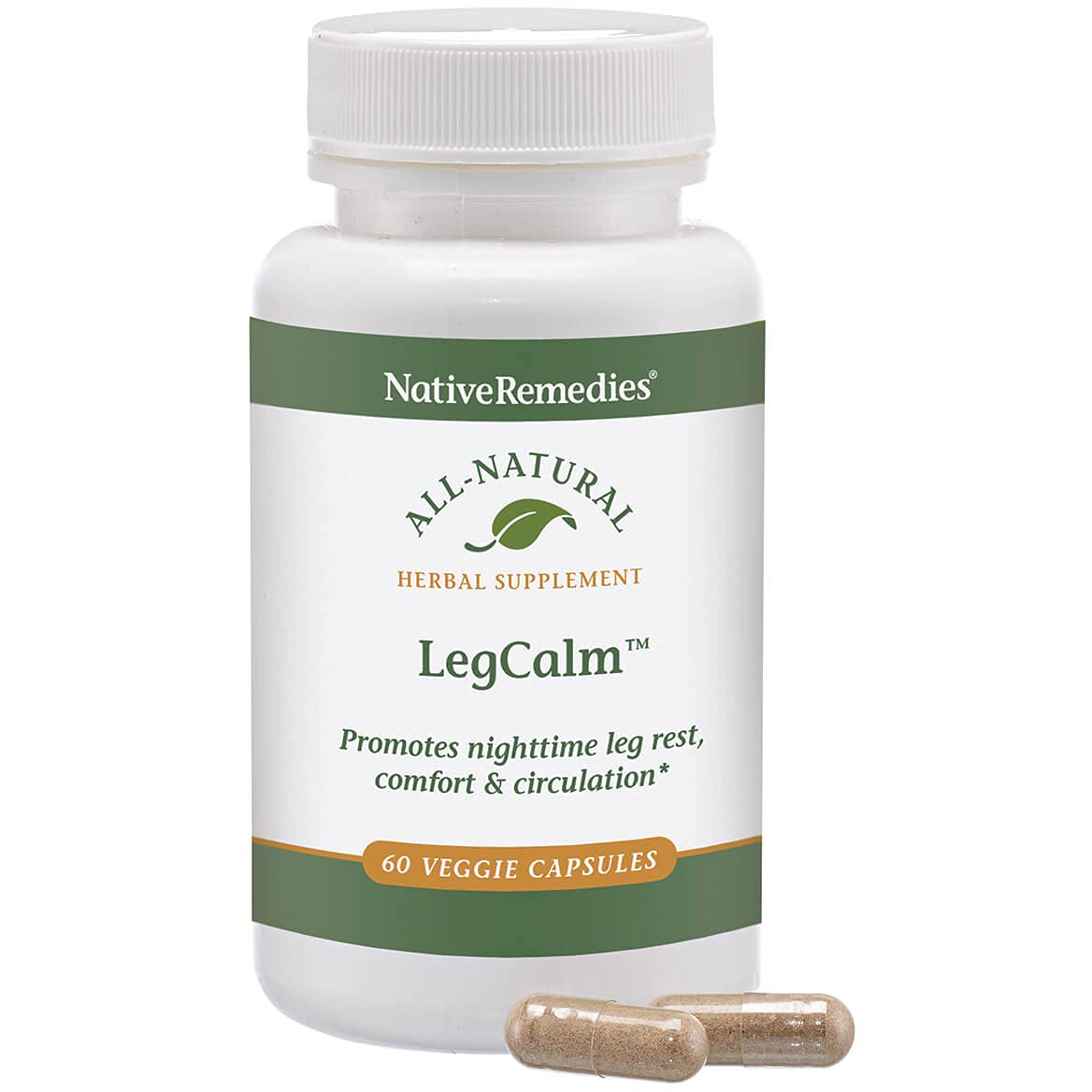 Native Remedies Leg Calm for Rested Legs and Limb Comfort at Night, 60 Veggie Caps - dailyvitalstore