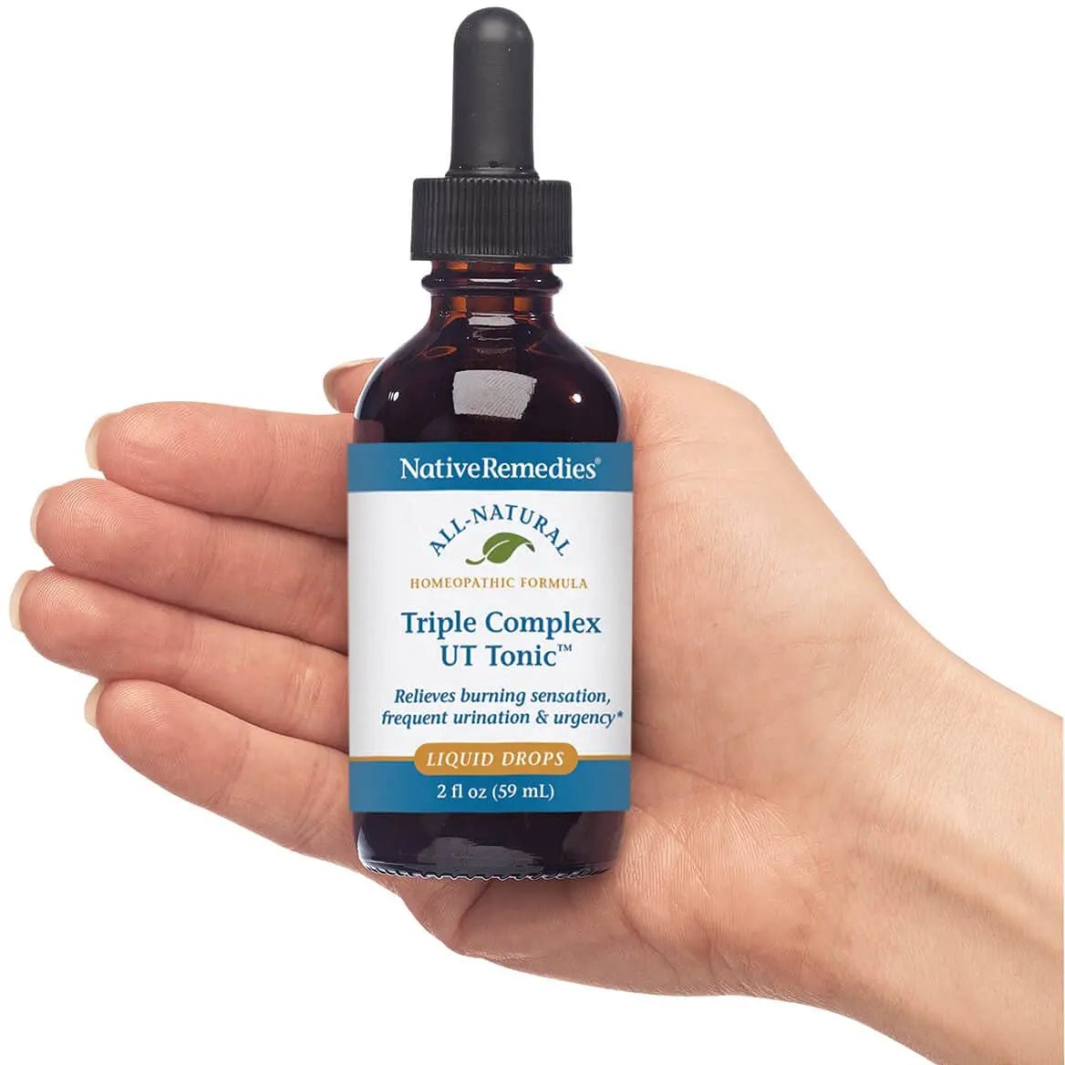 Native Remedies Triple Complex UT Tonic - Natural Homeopathic Formula to Relieve Bladder Irritation, Burning Sensation, Frequent Urination and Urgency - 59 mL - dailyvitalstore