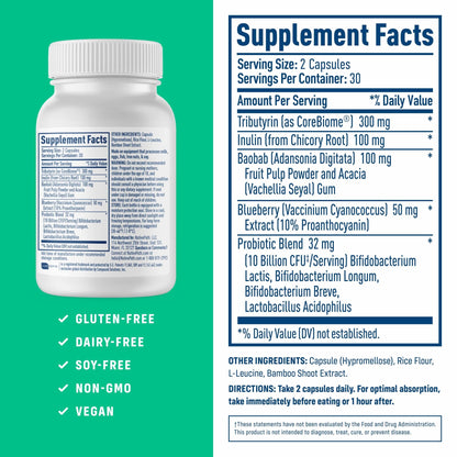 NativePath Complete Synbiotic - Pre, Pro & Postbiotic 3-in-1 for Gut Health & Digestive Support - 10 Billion CFU, 30 Servings - dailyvitalstore