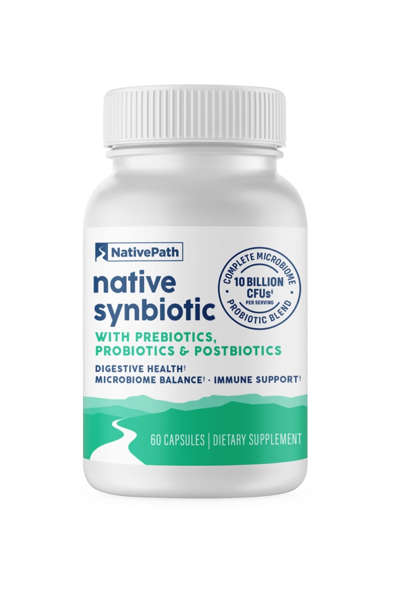 NativePath Complete Synbiotic - Pre, Pro & Postbiotic 3-in-1 for Gut Health & Digestive Support - 10 Billion CFU, 30 Servings - dailyvitalstore