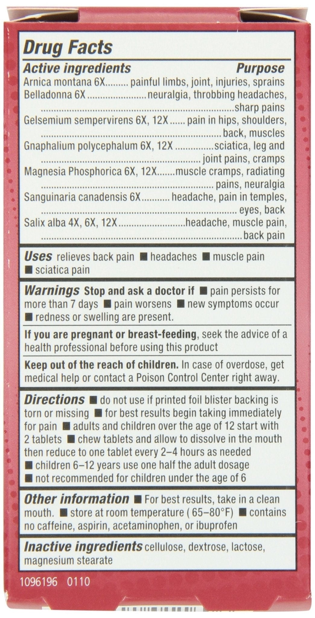 Natrabio Pain Relief Tablets, 60 Count - dailyvitalstore