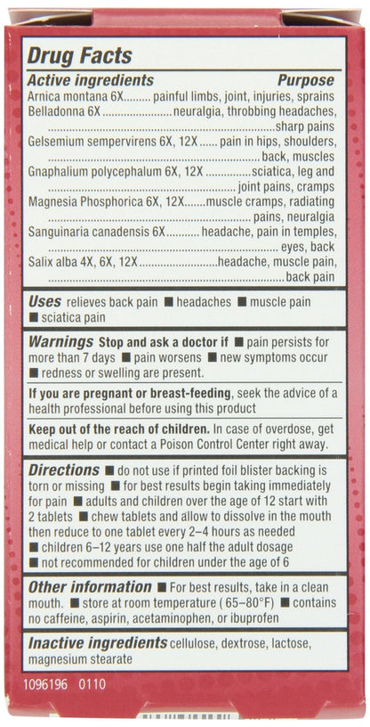 Natrabio Pain Relief Tablets, 60 Count - dailyvitalstore