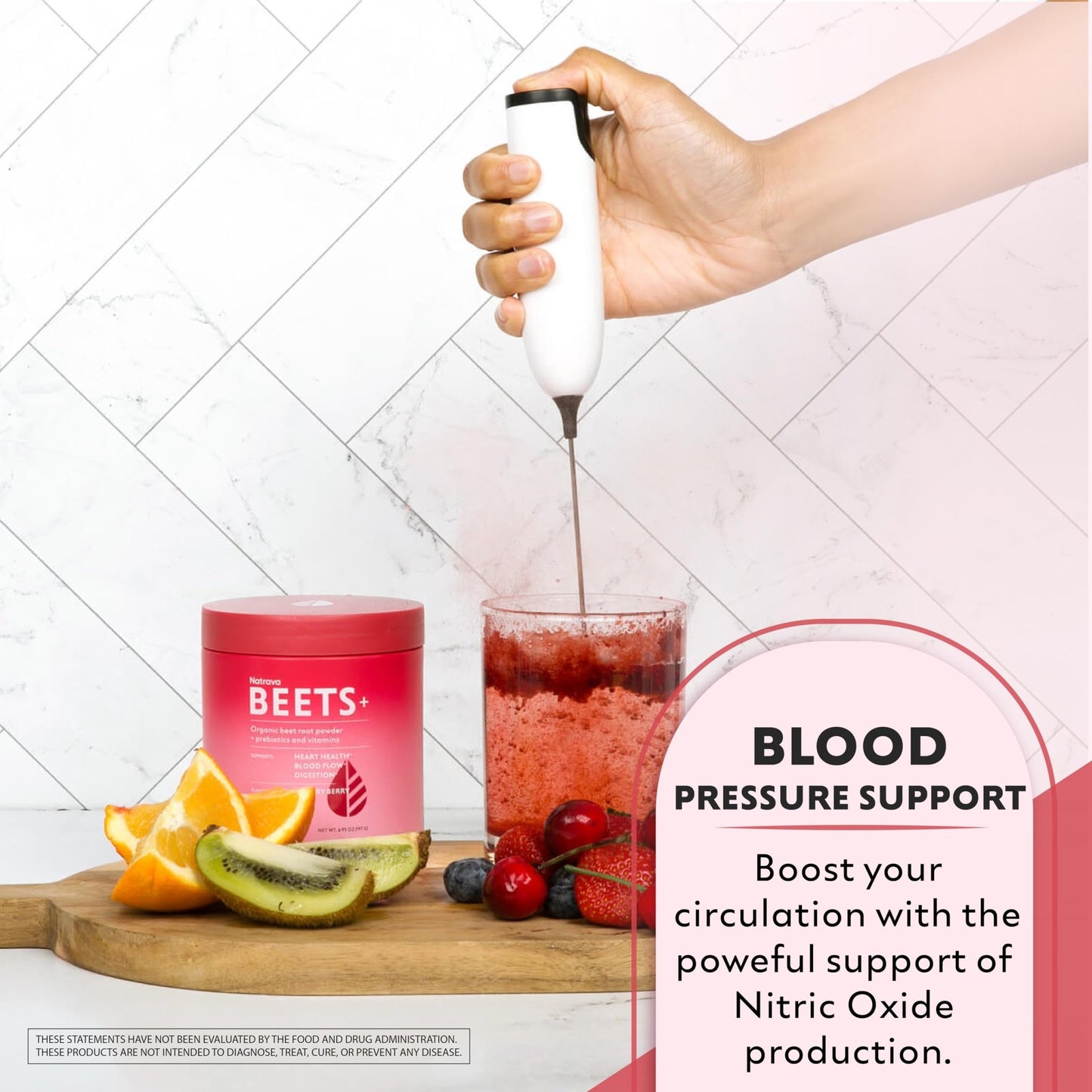 Natrava Beets+ Organic Beet Root Powder Blend Fortified with Vitamins & Prebiotics for Heart Healthy Energy & Nitric Oxide Production - dailyvitalstore