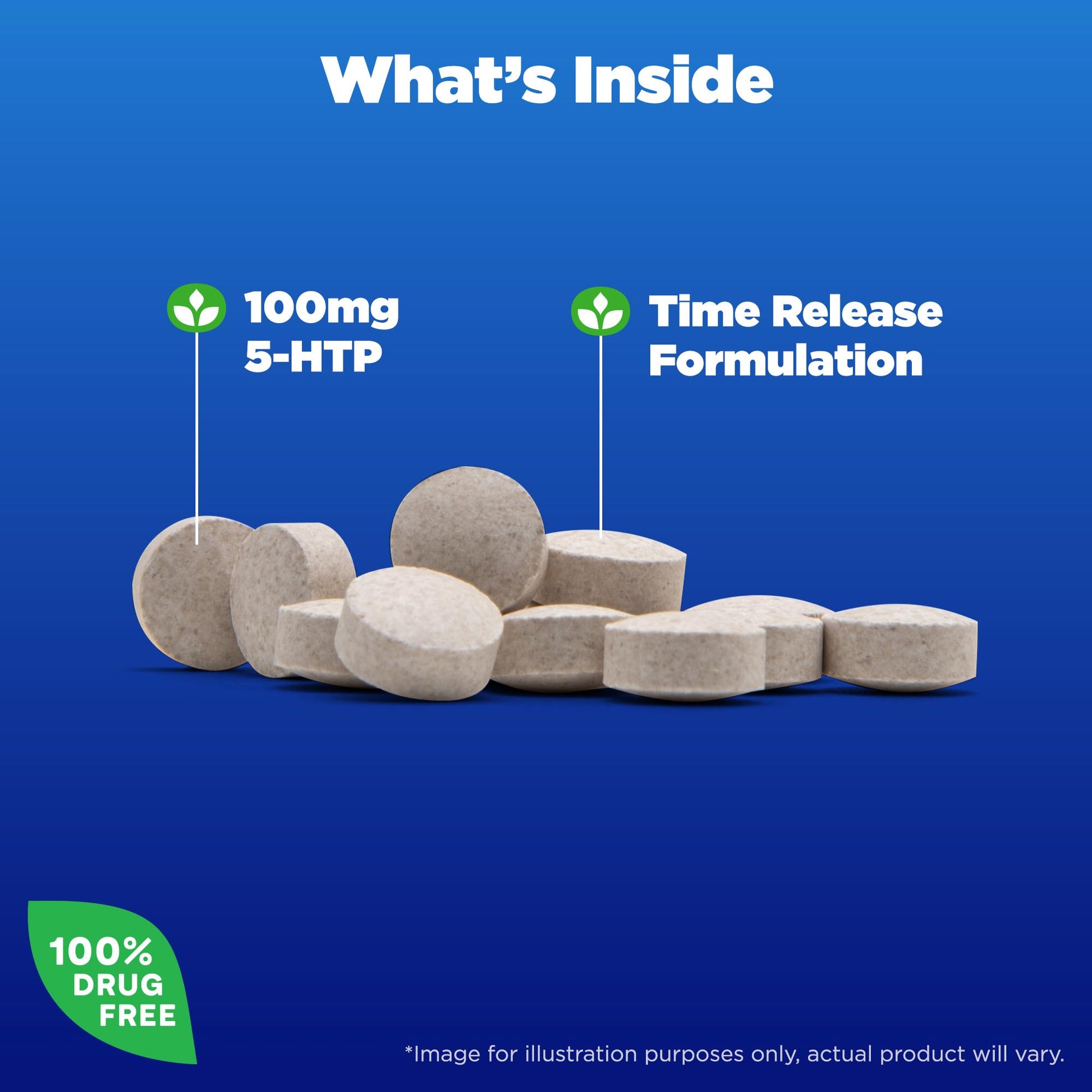 Natrol 5-HTP 100mg, Dietary Supplement Helps Support a Balanced Mood, Mood and Stress Support Supplement, 90 Time Release Tablets, 45-90 Day Supply - dailyvitalstore
